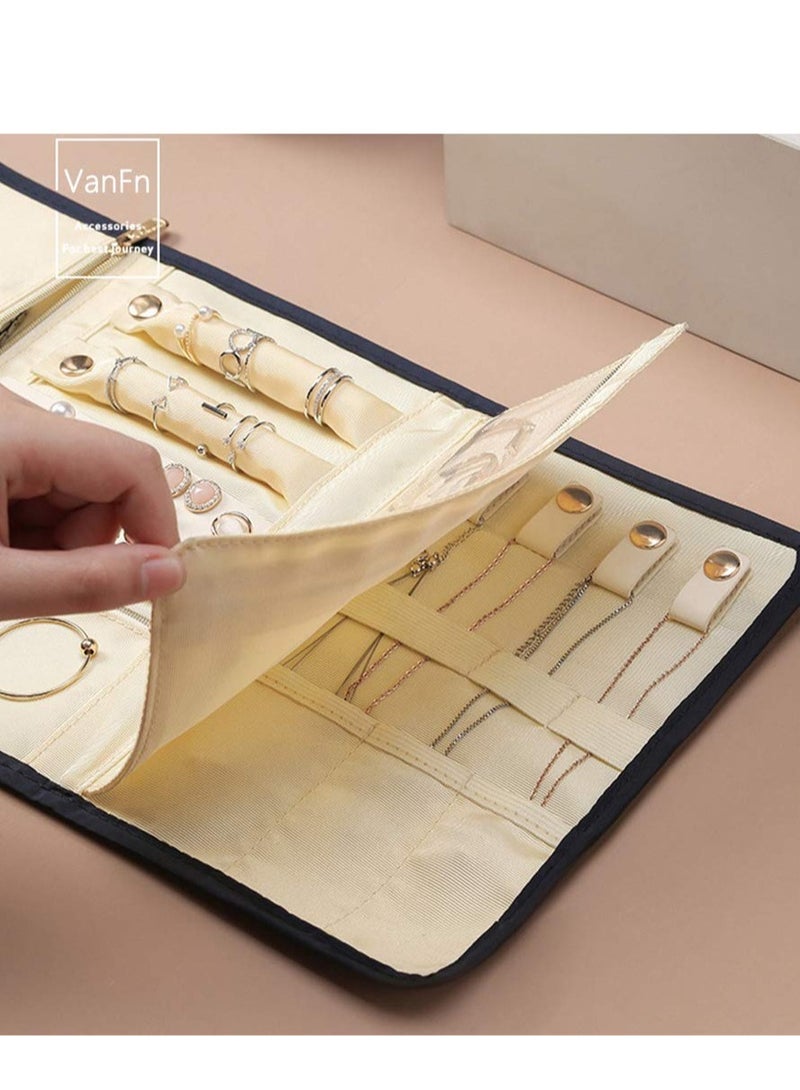 Portable Travel Jewelry Organizer for Necklaces, Rings, Bracelets, Watches and Earrings Storage - Image 5