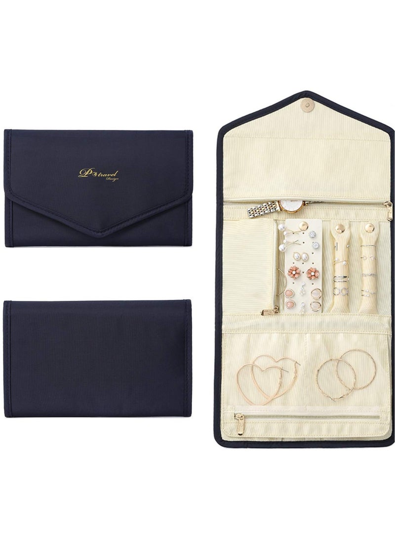 Portable Travel Jewelry Organizer for Necklaces, Rings, Bracelets, Watches and Earrings Storage - Image 1