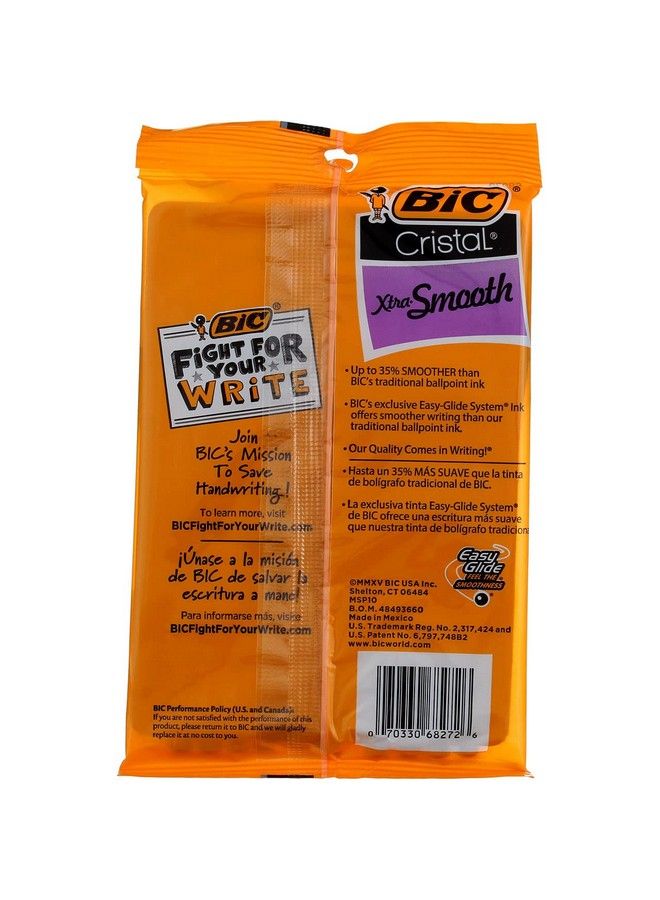 Bic قلم حبر جاف كريستال متوسط الرأس أزرق، 10 قطع (عبوة من قطعتين) - Image 4