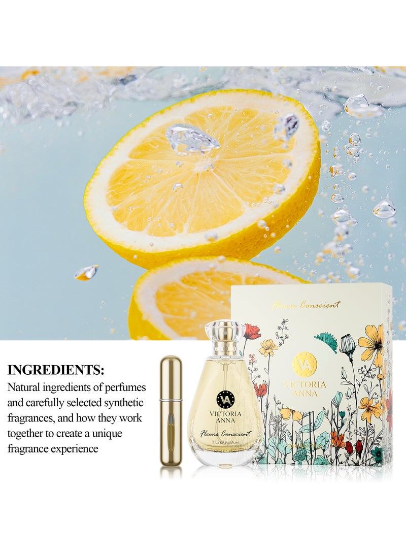VICTORIA ANNA 50ml Fragrance Eau de Parfum Spray FLEURS CONSCIENT - Image 4