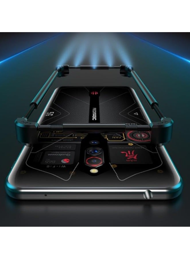 عام علبة معدنية لـ زتي نوبيا ريد نيجين 10 برو بلس / برو+ (2024)، تبريد فارغ من الفولاذ المقاوم للصدأ + إطار من سبائك الألومنيوم، غطاء واقي صلب مضاد للسقوط مع تبديد الحرارة - Image 3