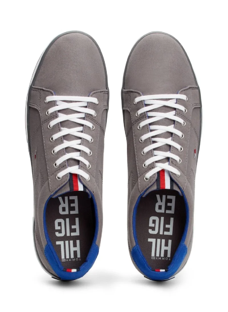 TOMMY HILFIGER Canvas Lace Up Trainers Sneakers