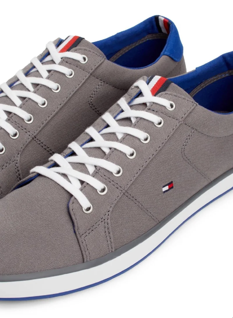 TOMMY HILFIGER Canvas Lace Up Trainers Sneakers