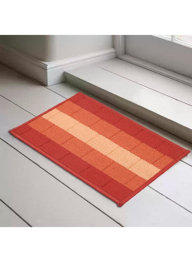 Status Contract Anti Slip Front Door Mat|(38x58cm) Living Room Rug for Entrance Door|Polypropylene Floor Mats for Home|Essential Small Rug Office, Bedroom & Kitchen| (Orange) - Image 1