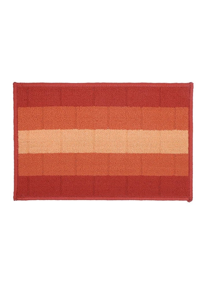 Status Contract Anti Slip Front Door Mat|(38x58cm) Living Room Rug for Entrance Door|Polypropylene Floor Mats for Home|Essential Small Rug Office, Bedroom & Kitchen| (Orange) - Image 2