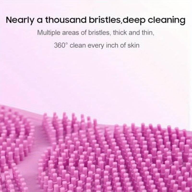 FIGMENT Soft Silicone Bath Body Brush For Men and Women, Deep Nourishing Cleansing, Exfoliation, Dirt Removal, BPA-Free, Back Scrubber, Lather Boosting Bristles, No-Slip Grip, Multicolor (Standard) - Image 4
