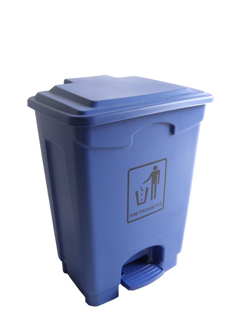 Generic Mini Step Trash Bin | Plastic Matte Finish | Suitable For Bathrooms & Kitchens | Blue | 20 Liters  - Image 5