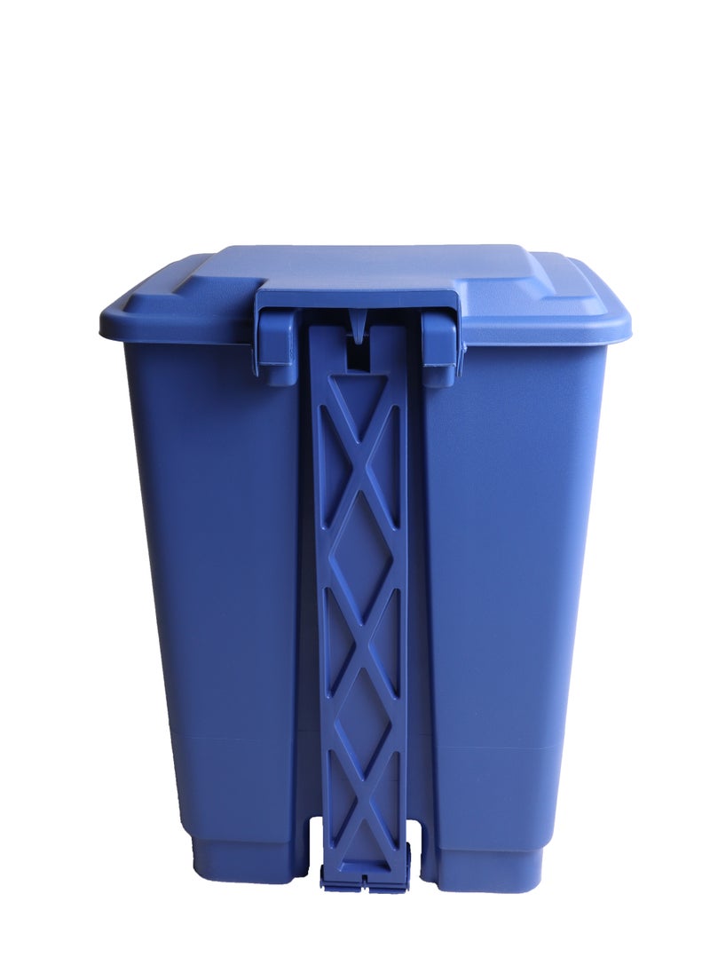 Generic Mini Step Trash Bin | Plastic Matte Finish | Suitable For Bathrooms & Kitchens | Blue | 20 Liters  - Image 3