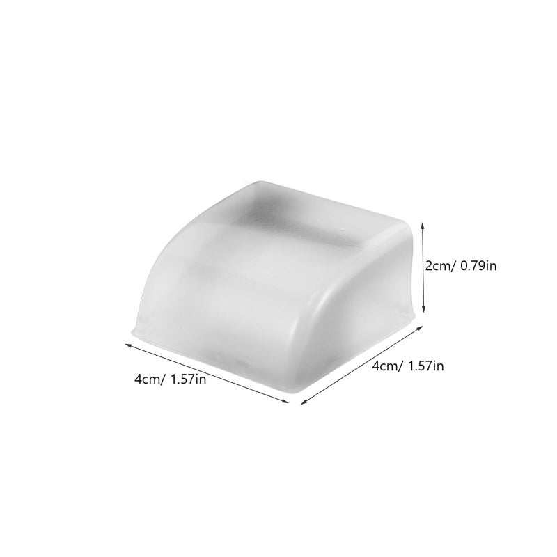 عبوتين من وسادات توقيف الأبواب غير المرئية بدون حفر، مصنوعة من المطاط لحماية الجدران والأرضيات - Image 3