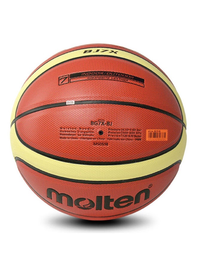 Molten Bj7x Basketball, Size 7, Standard Indoor/outdoor, Suitable For Primary And Secondary School Students, Campus Compeions And Training, Pu Basketball - Image 5