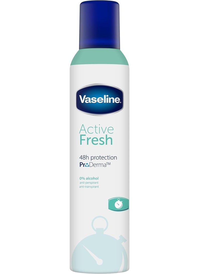 فازلين مزيل العرق فازلين أكتيف فريش، بخاخ مضاد للتعرق، 250 مل - Image 1