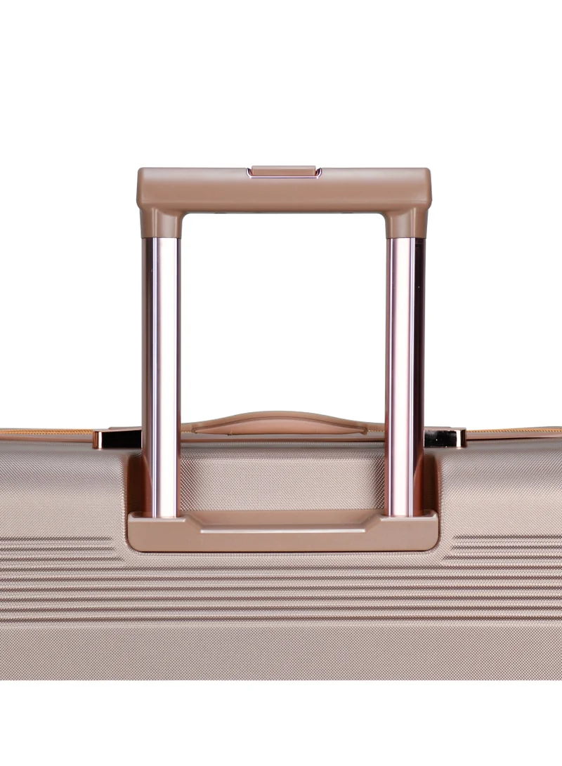 SENATOR Hard Case Trolley Luggage Set For Unisex ABS Lightweight 4 Double Wheeled Suitcase With Built In TSA Type lock A5125 Set Of 4 Rose Gold