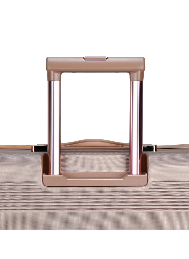 SENATOR - Hard Case Trolley Luggage Set For Unisex ABS Lightweight 4 Double Wheeled Suitcase With Built In TSA Type lock A5125 Set Of 4 Rose Gold - Image 1