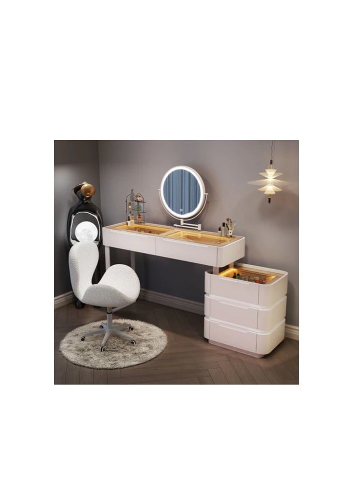 Cool Baby Modern Dressing Table with LED Mirror & Chair SleekVanity Set for Makeup & Grooming  - Image 1