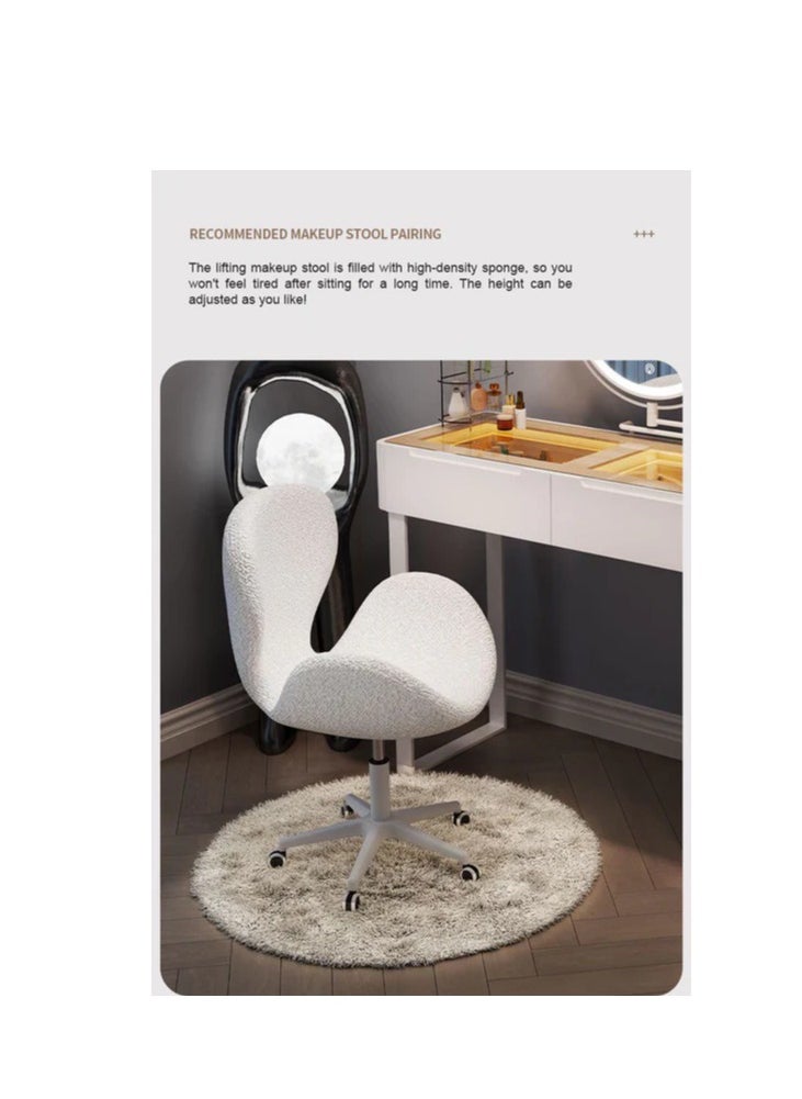 Cool Baby Modern Dressing Table with LED Mirror & Chair SleekVanity Set for Makeup & Grooming  - Image 3