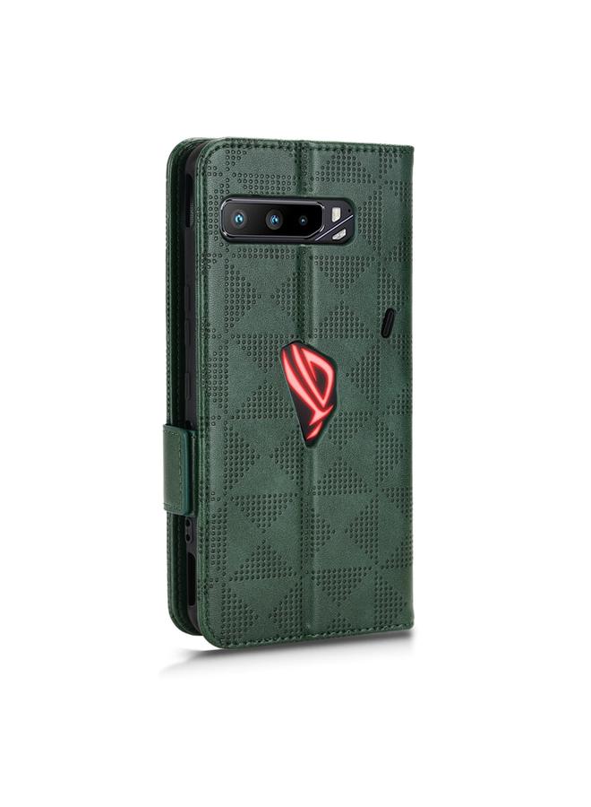 The Bros Case For Asus ROG Phone 3 Strix / 3 ZS661KL Symmetrical Triangle Leather Phone Case - Image 3