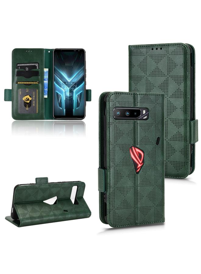 The Bros Case For Asus ROG Phone 3 Strix / 3 ZS661KL Symmetrical Triangle Leather Phone Case - Image 1