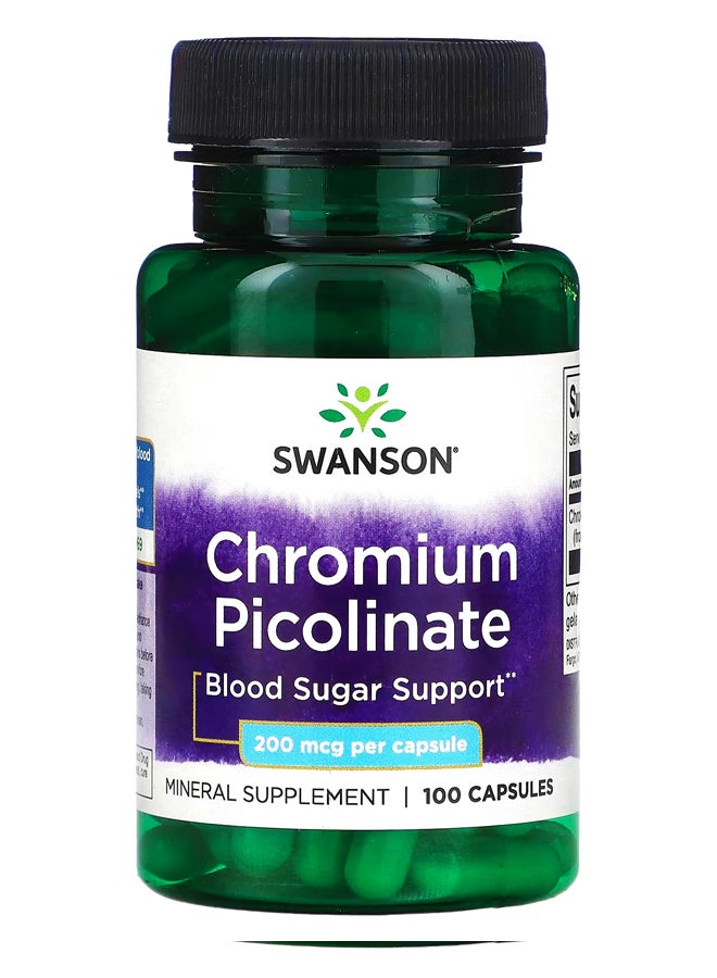 SWANSON Chromium Picolinate 200 mcg 100 Capsules