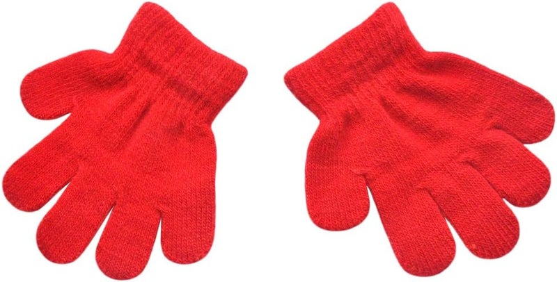 BaiX Toddler Boys and Girls Winter Knitted Writing Gloves, 1-3 Years Old - Image 2