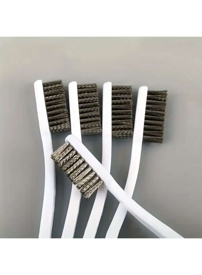 Pack Of 1 Stainless Steel Extended Copper Wire Brush With Plastic Handle Heavy Duty Rust Remover And Metal Polisher For Industrial Automotive DIY Projects Durable Cleaning Brush - Image 3