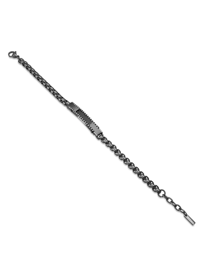 دوكاتي كورس Turbo Grey Metal Stainless Steel Gents Bracelet with Lobster Closure210 mm