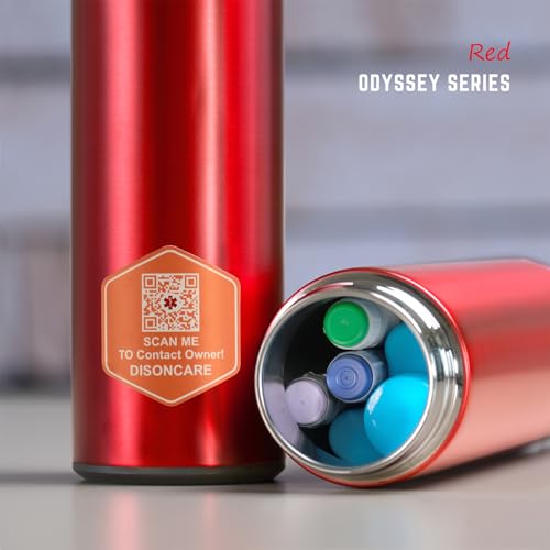 DISONCARE Odyssey 60H 3 Insulin Pens Cooler Travel Case Medication Cooler for Travel TSA Approved Diabetic Insulina EpiPen Carry Case Medicine Travel Cooler Bag Ice Pack with Medical Alert TagRed - Image 5