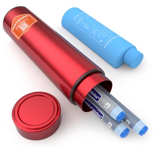 DISONCARE Odyssey 60H 3 Insulin Pens Cooler Travel Case Medication Cooler for Travel TSA Approved Diabetic Insulina EpiPen Carry Case Medicine Travel Cooler Bag Ice Pack with Medical Alert TagRed - Image 2