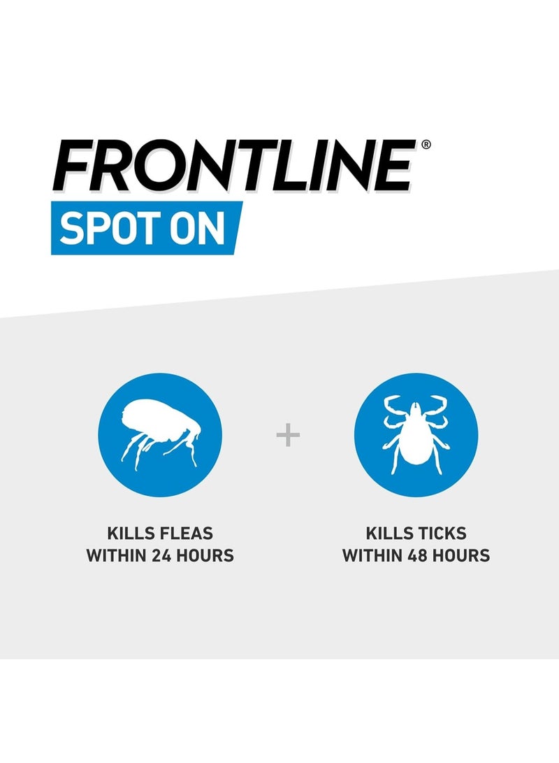 Frontline Spot On Flea and Tick Treatment for Medium Dog 10 20kg 3 Pipettes - Image 3