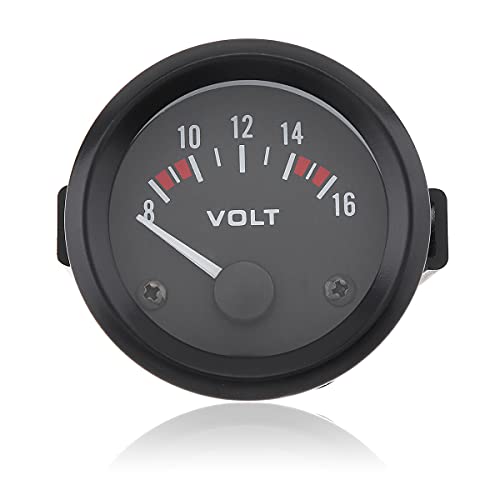 ePathChina 2" 52MM 12V 8~16V Universal LED Electrical Car Voltmeter Voltage Gauge Meter - Image 1