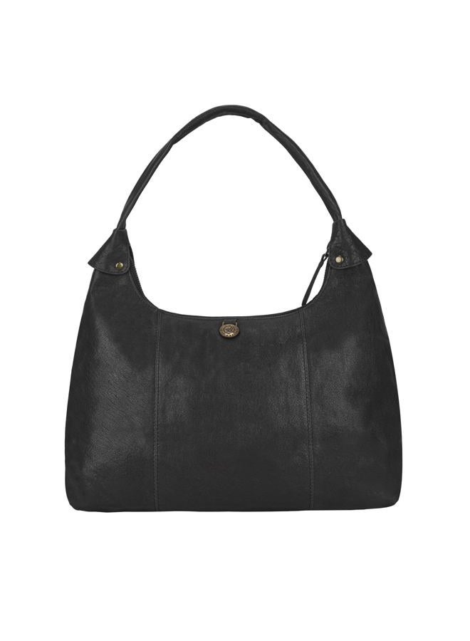 ANTONIO VALERIA Allison Braided Black Leather Hobo Bag for Women - Image 5