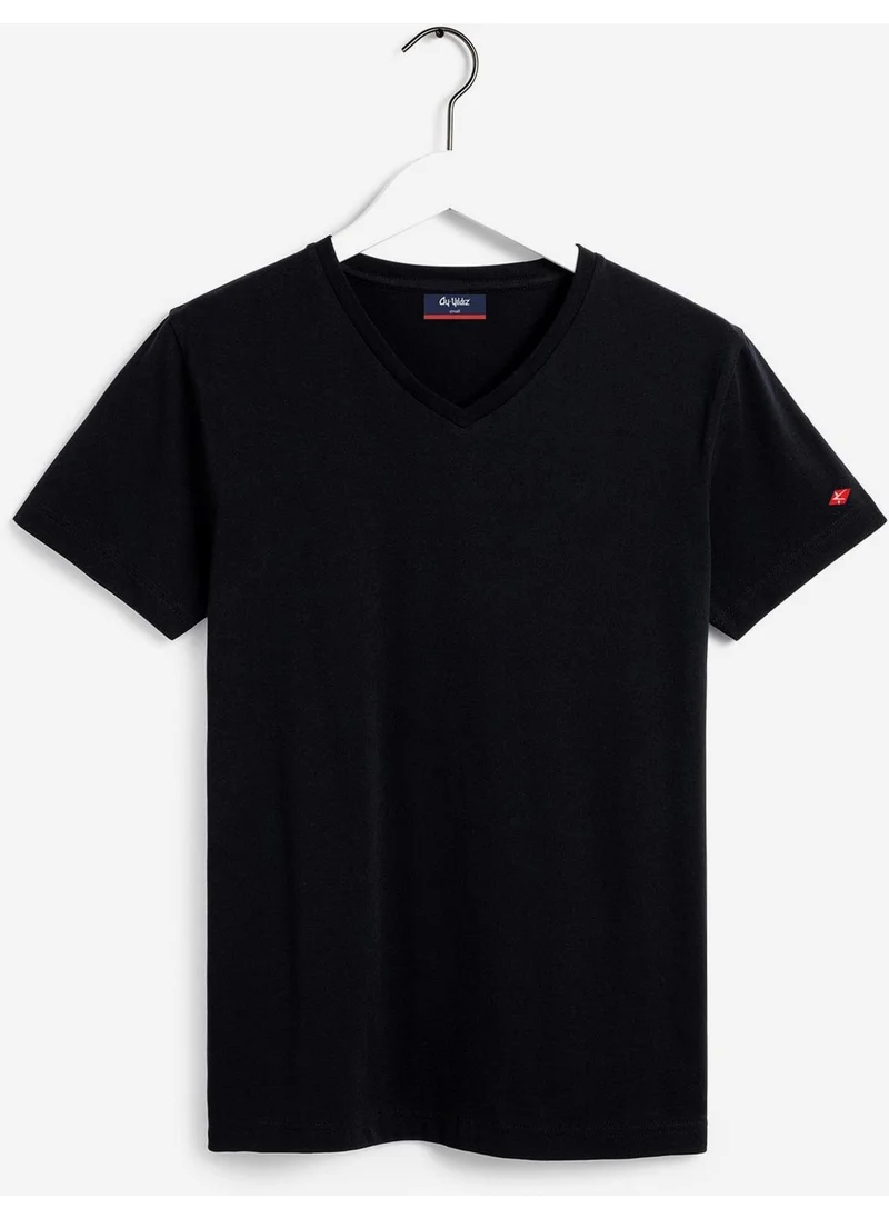 اي يلديز Crescent 59521 Men's Black T-Shirt