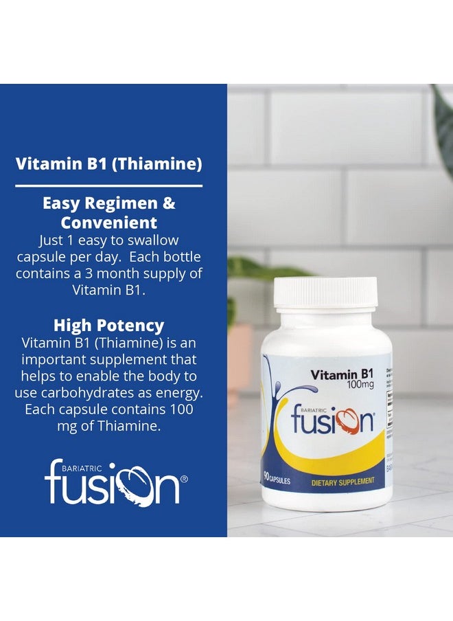 Vitamin B1(Thiamine) For Bariatric Surgery Patients Including Gastric Bypass & Sleeve Gastrectomy Easy To Swallow Capsule 90 Count - pzsku/Z5AAFC4DFC48F05680541Z/45/_/1695145704/6a141ab0-7f5a-4e8d-affd-0b5bd0428670