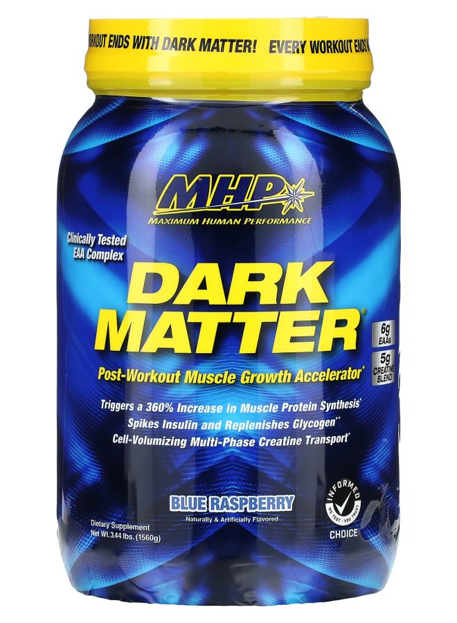 DARK MATTER Post-Workout Muscle Growth Accelerator Blue Raspberry 3.44 lbs (1560 g)
