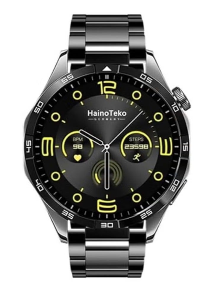 Haino Teko GT4 Smart Watch | Fitness Tracker, Heart Rate Monitor, Sleep Tracker, IP68 Waterproof, 1.75-inch HD Display, Bluetooth Call, Sports Modes, Long Battery Life, Compatible with iPhone & Android - Image 1