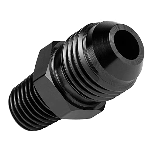 Breezliy محول موصل مستقيم من بريزلي 6AN ذكر إلى 1/8 NPT أنبوب ألومنيوم أسود 2PCS - Image 4