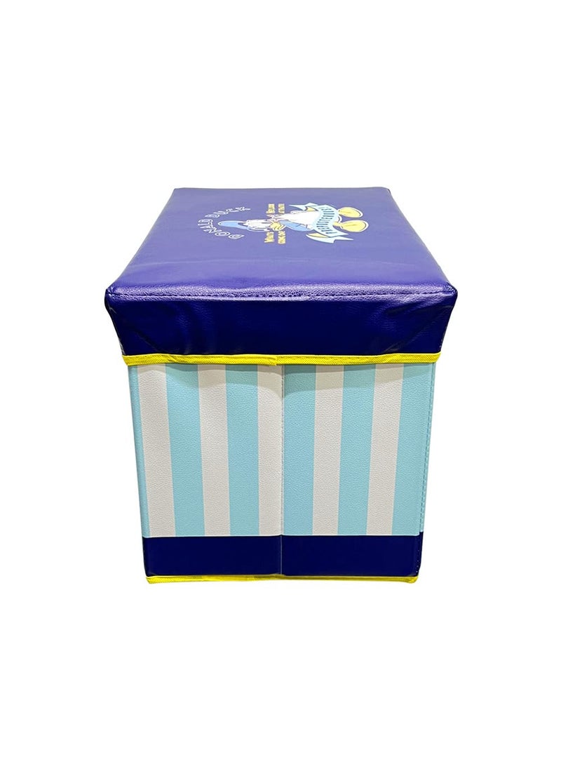 Sterling - Sterling Stool for Sitting in Living Room, Stool for Toys of Kids Storage, Stool for Sitting, Living Room and for Multipurpose,Stool with Storage- Donald Duck Stool (49.5 x 32 x 31.5 cm) - Image 1