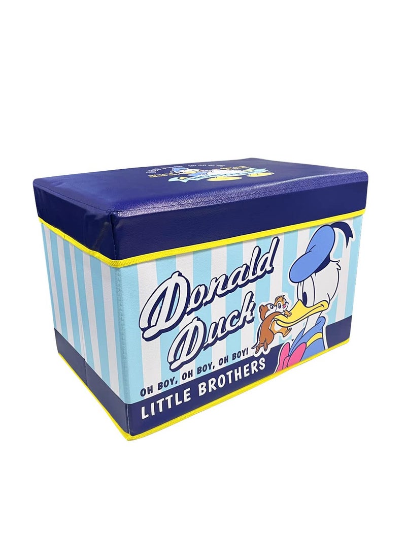 Sterling - Sterling Stool for Sitting in Living Room, Stool for Toys of Kids Storage, Stool for Sitting, Living Room and for Multipurpose,Stool with Storage- Donald Duck Stool (49.5 x 32 x 31.5 cm) - Image 1