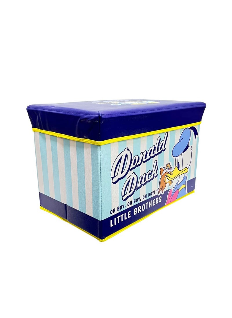 Sterling - Sterling Stool for Sitting in Living Room, Stool for Toys of Kids Storage, Stool for Sitting, Living Room and for Multipurpose,Stool with Storage- Donald Duck Stool (49.5 x 32 x 31.5 cm) - Image 1