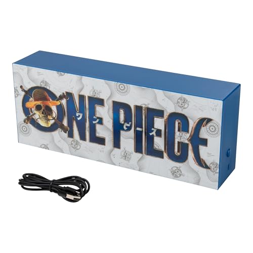 Paladone One Piece Logo Box Light Officially Licensed Netflix Anime LED Lamp Straw Hat Pirates Gifts for Pop Culture Fans Battery Powered Home Dcor - Image 1