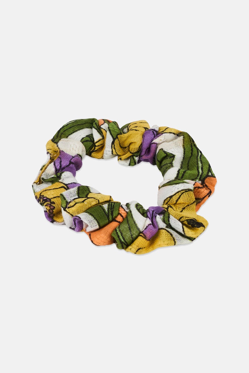 promod Women Floral Hair Scrunchie, Multicolor - Image 2