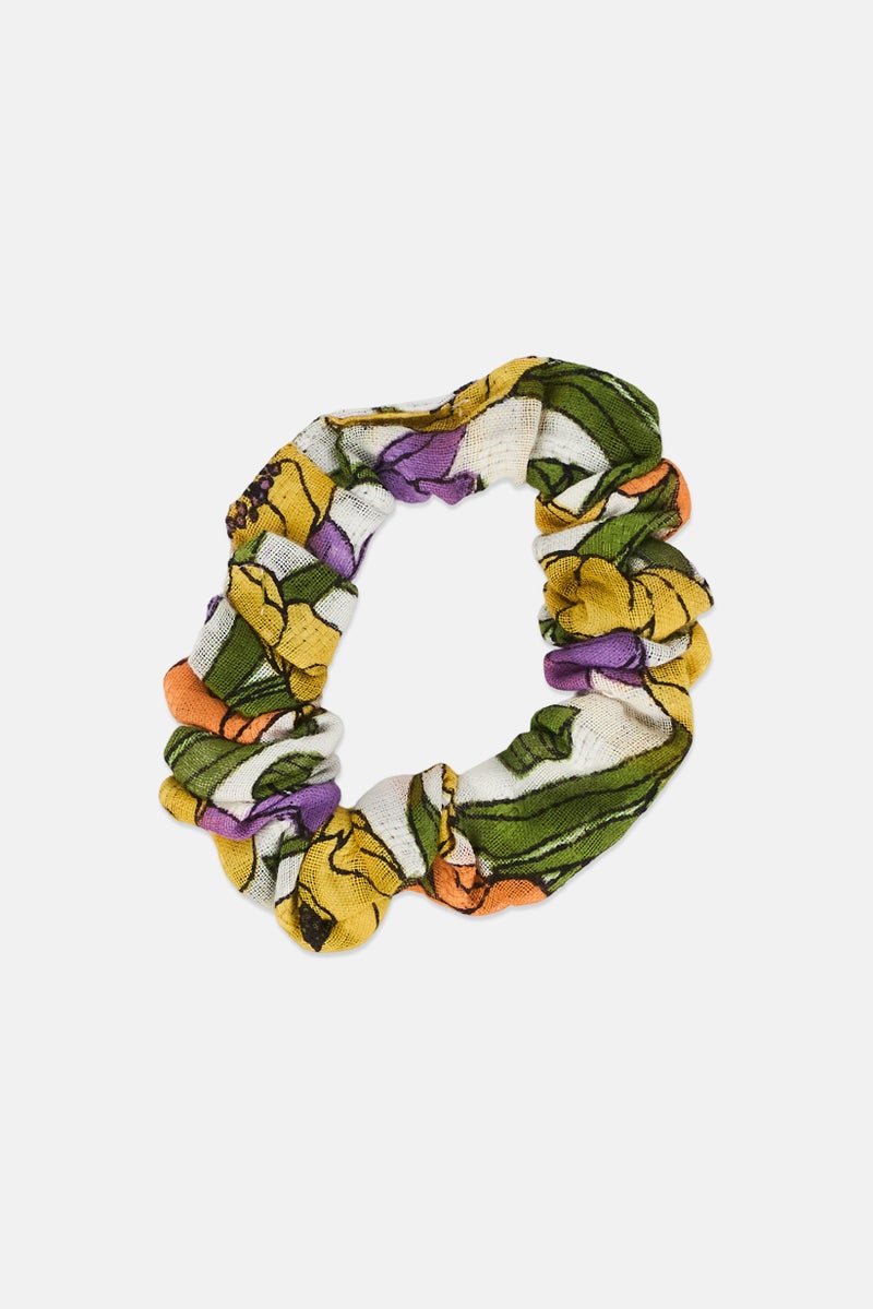 promod Women Floral Hair Scrunchie, Multicolor - Image 1