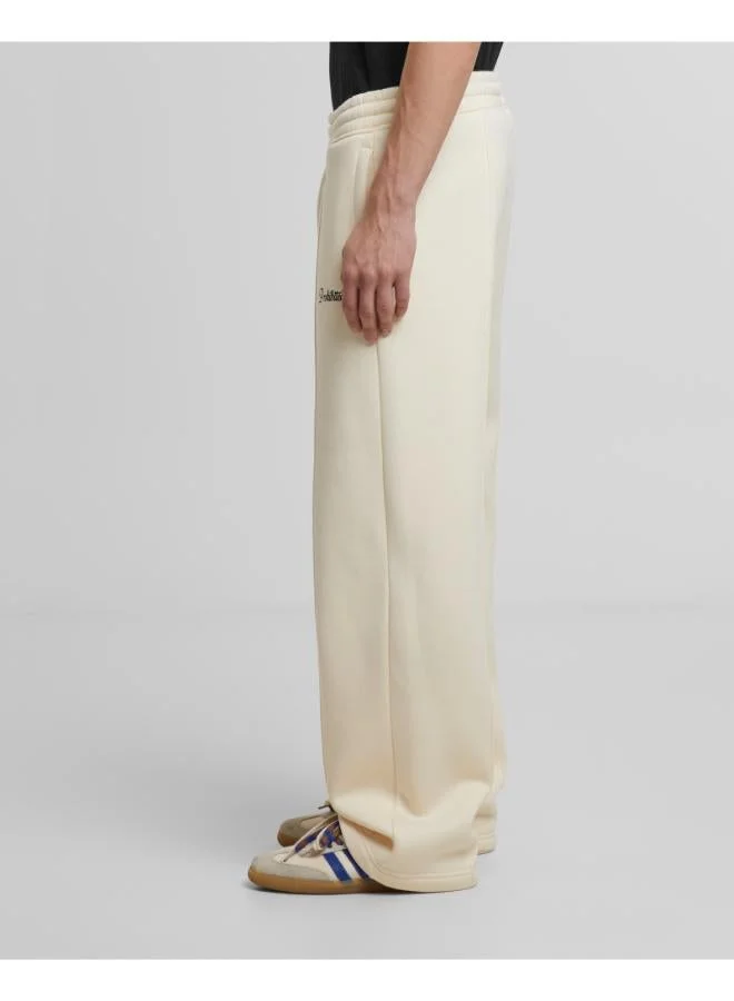 Prohibited Ecru Loose Fit Sweatpants  | Best Price UAE