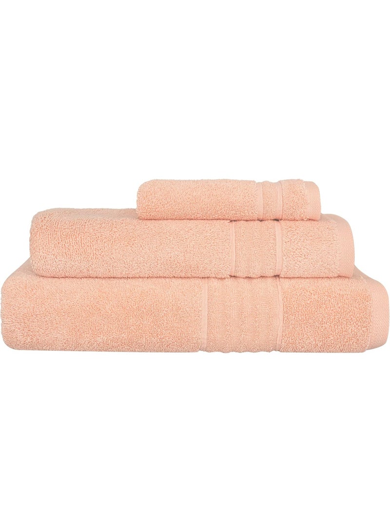 لوكسيول طقم مناشف فاخرة من لوكسيول - 100٪ قطن تركي نقي - وزن 600 GSM - ناعم جداً وذو امتصاص عالي - طقم 3 قطع (1 منشفة حمام 140×70، 1منشفة يد 50×70، 2 منشفة وجه 50×30) - جودة فندقية فاخرة ومناسبة للمنتجعات - تصميم أنيق وعصري - معتمد من أوكو-تكس (صنع بطريقة مستدامة ومعيار 100) - وردي - منشفة مثالية للاستخدام اليومي أو لضيوفك أو للهدايا - ناعمة على البشرة ولا تتلاشى ألوانها مع الغسيل - قابلة للغسل بالغسالة وتدوم طويلاً - فخامة ملموسة في كل مرة تستخدمها فيها - طقم مناشف عملي وأنيق يناسب المنزل أو السفر أو النادي الصحي - مناشف لوكسيول مصممة لتجمع بين الجودة العالية والأناقة - Image 1