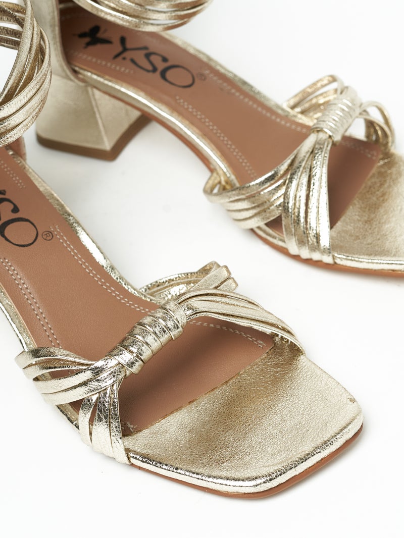 Y.so Women's Mid Heel Sandals – Comfortable & Stylish Heels for Ladies and Girls - Image 4