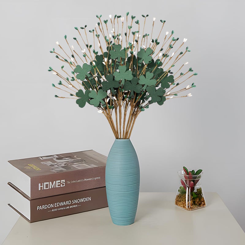 Eternity Sky 8Pcs St Patricks Day Decorations Shamrock Picks Decor Artificial Floral Stems For Party Table Centerpiece - Image 5