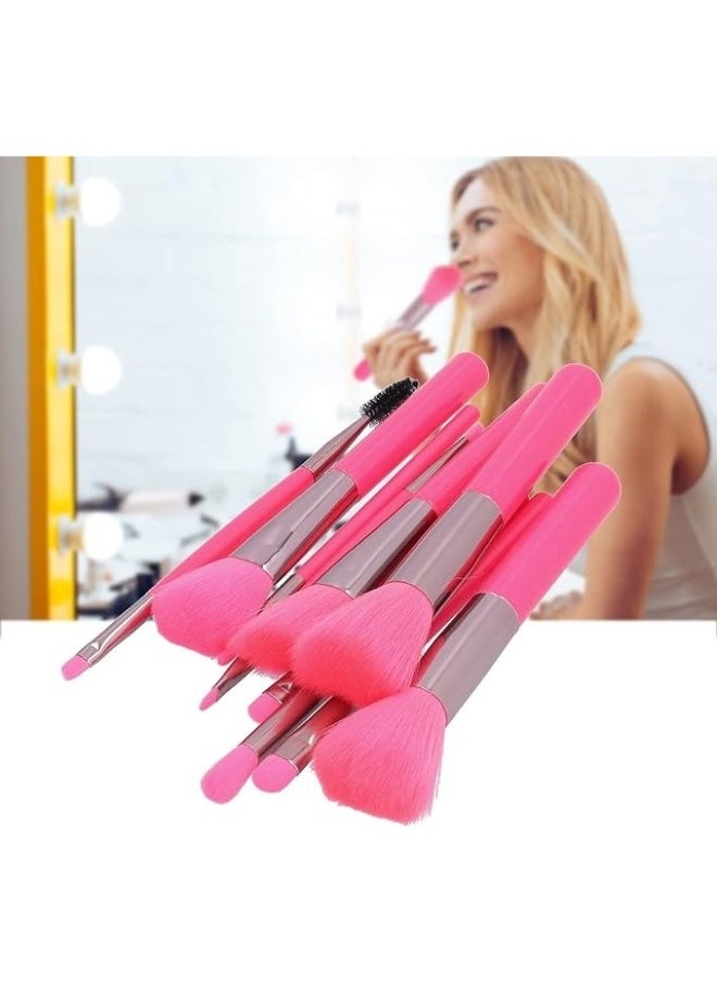 KIKI - Set of 10 Makeup Brushes-Pink - Image 1