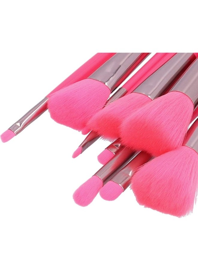 KIKI - Set of 10 Makeup Brushes-Pink - Image 1