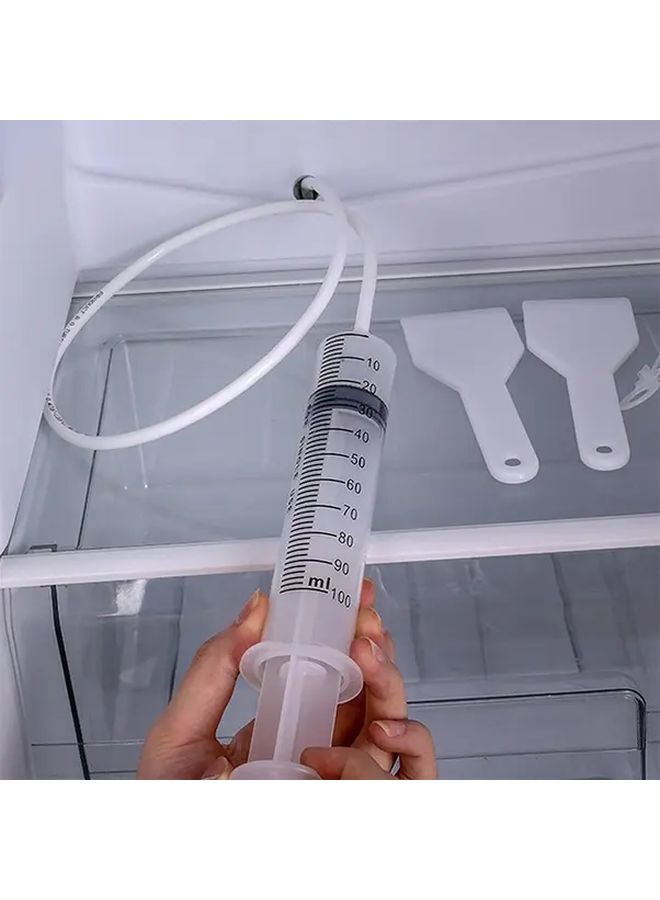 1 Set Refrigerator Drain Clean Brush Dredge Tool Kit With Suction Syringe Hose - Image 2