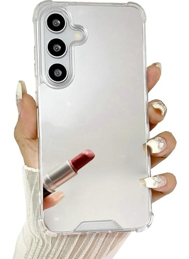 Mirror Case for Samsung Galaxy S25 Plus – Shockproof Makeup Phone Cover for Women, Slim Protective TPU Case with Built-in Mirror, Stylish & Functional for Daily Touch-ups - Image 4