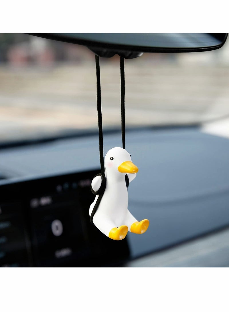 Excefore Car Pendant Cute Swing Duck - Image 1